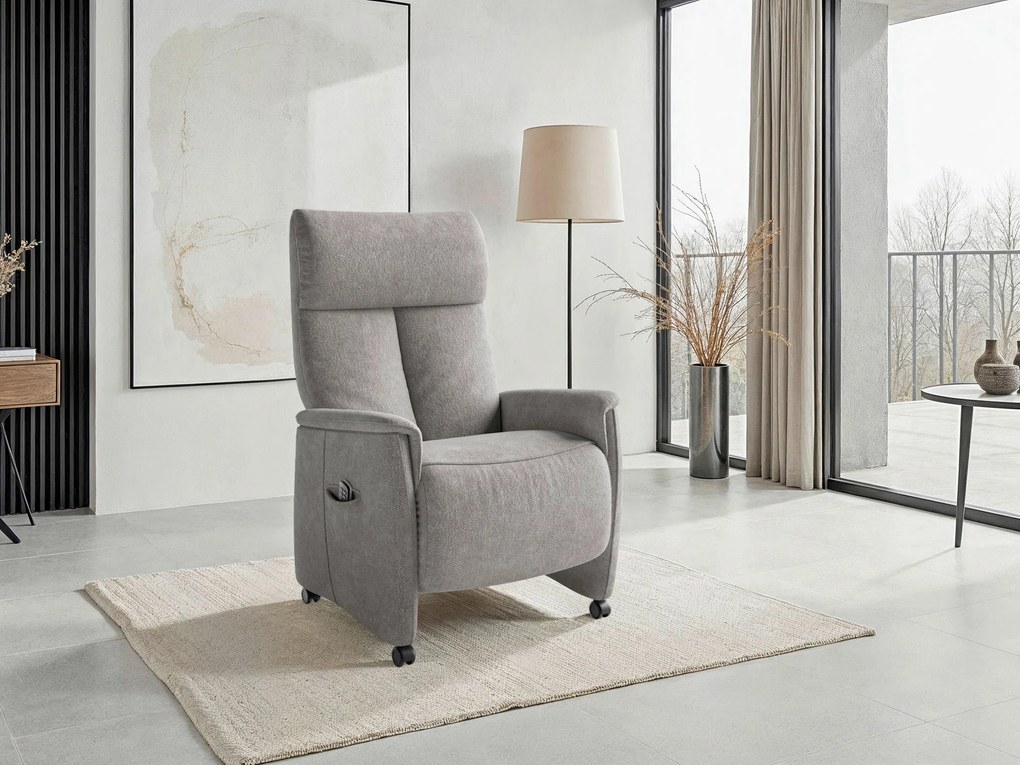 XXXLutz RELAXAČNÉ KRESLO, textil, sivá Sit & More - Online Only obývacie izby - 00014403245T