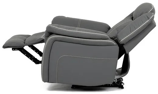 Autronic BONTEC Polohovacie kreslo, elektrické zabudované ovládanie, šedá, ekokoža, TV-4119 GREY Farba: Béžová