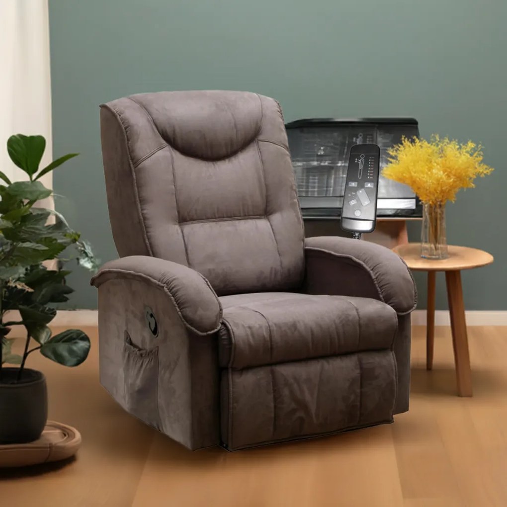 idea Masážne kreslo BOB hnedá K38