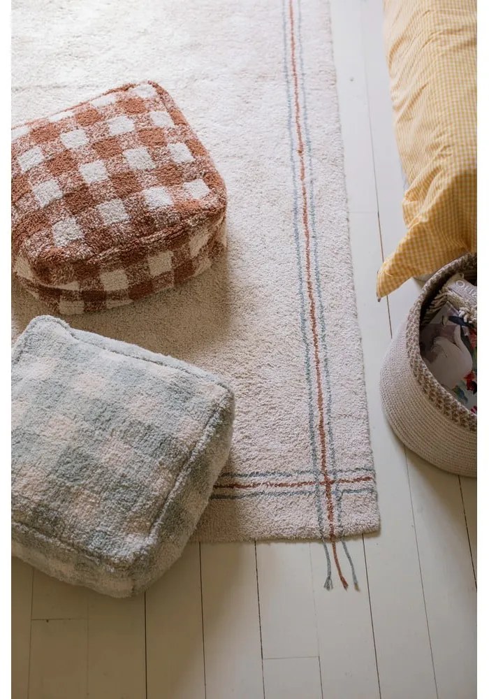 Hnedý detský puf Vichy Toffee – Lorena Canals