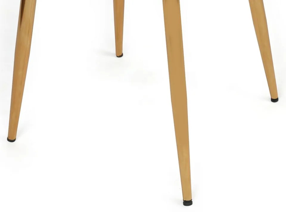 Sada jedálenských stoličiek Kusakli Light Brownand Gold, 4 ks, 4 ks
