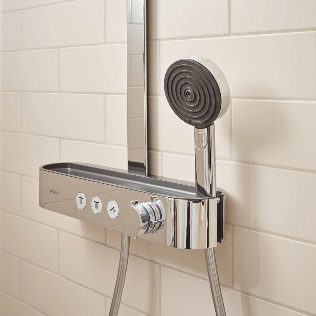 Hansgrohe Pulsify S, Showerpipe 260 2jet s termostatom ShowerTablet Select 400, chróm, HAN-24240000