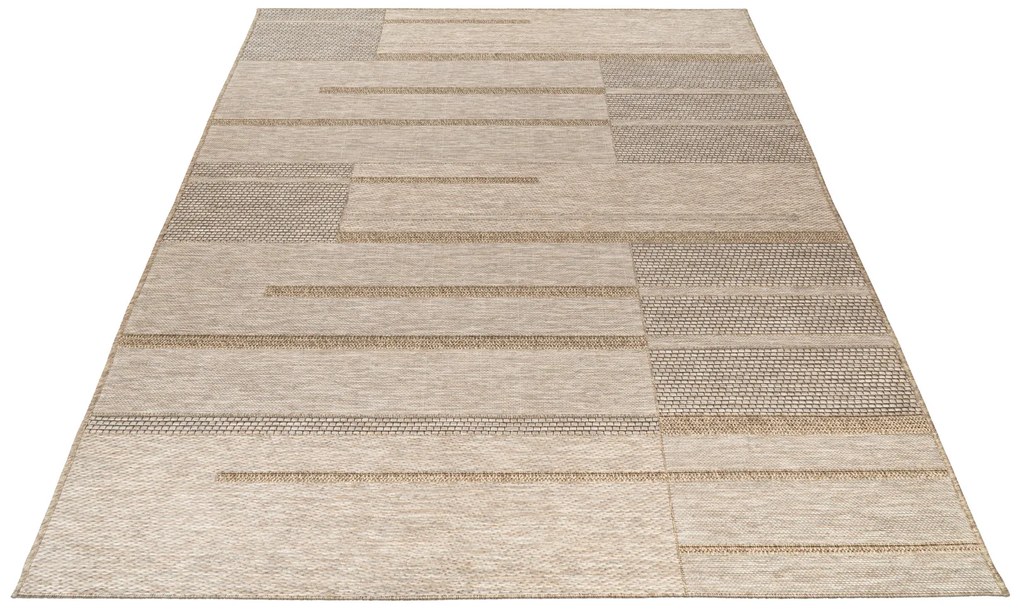 Obsession, Kusový koberec My Oslo 706 Taupe - na von aj na doma, 80x150, hnedá, chodba / predsieň