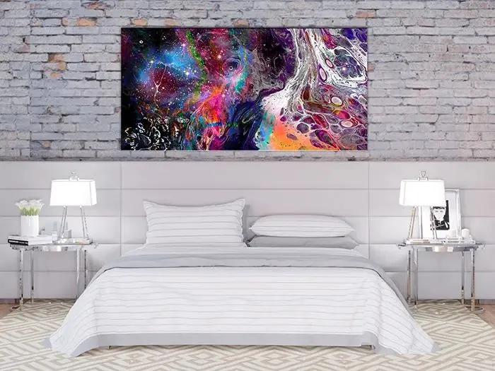 Obraz - Colourful Galaxy (1 Part) Wide Veľkosť: 120x60, Verzia: Premium Print