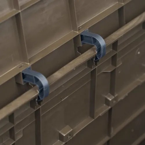 vidaXL Záhradný úložný box hnedý 280 l-