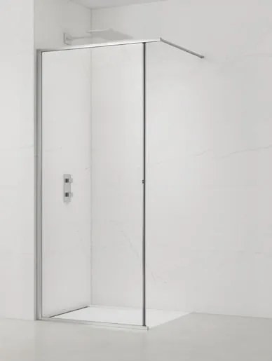 Sprchová zástena SAT Walk-In so stieracou lištou 80 cm SATWISL80