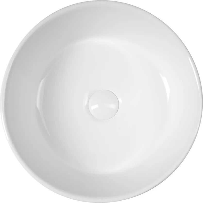 Sapho Sapho, Keramické umývadlo na dosku, priemer 40cm, biela, FB48150