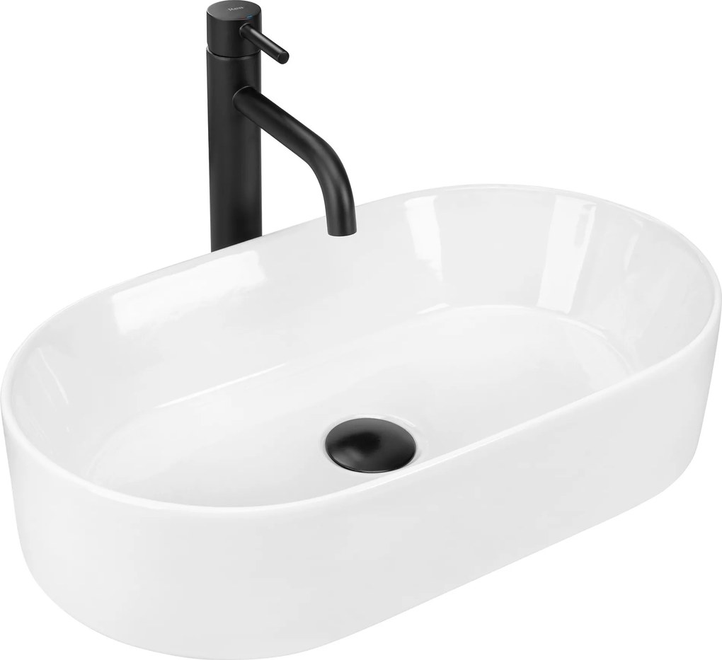 Umývadlo na dosku Rea Layla 53 cm biele