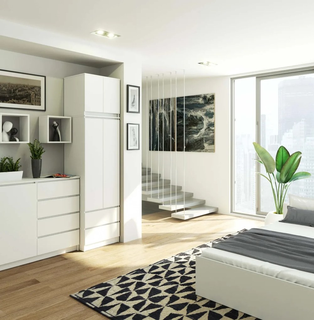 Nadstavec pre skrinku Star 60 cm biely