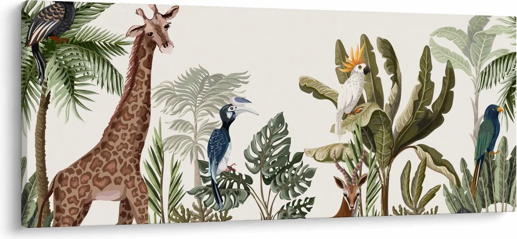 Obraz - Obyvatelia Afriky (120x50 cm)