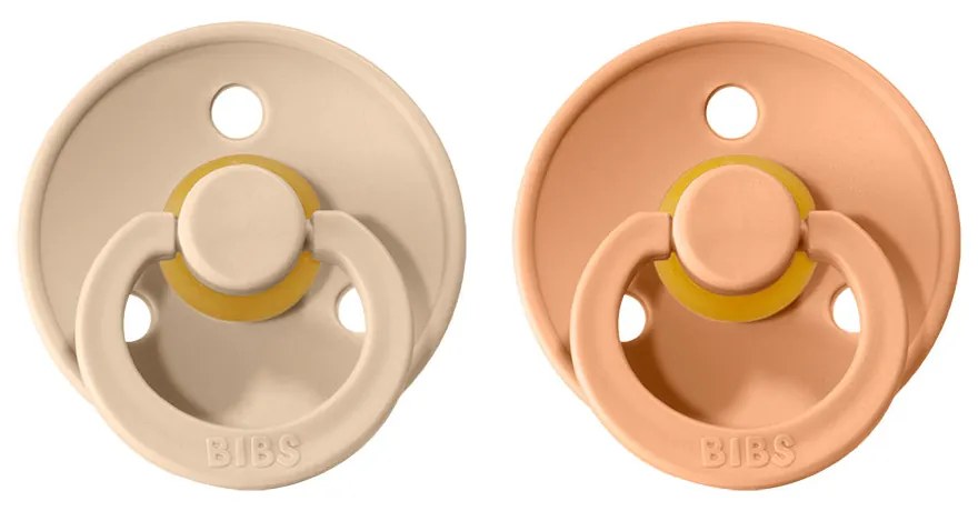 BIBS Colour cumlíky, kaučuk 2ks - veľkosť 1 - Vanilla Peach