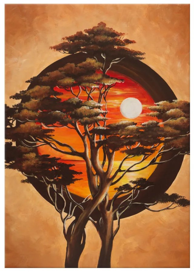 Gario Ručne maľovaný obraz Sférický strom Rozmery: 120 x 80 cm