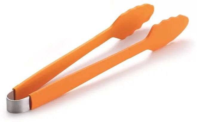 Oranžové silikónové grilovacie kliešte LotusGrill