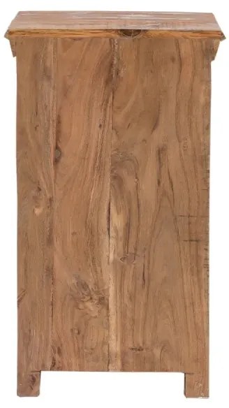 furniture-nabytek.cz - Masívna kúpeľňová spodná skrinka Perth z recyklovaného dreva, lakovaná, biela / farebná – 46×43×80 cm