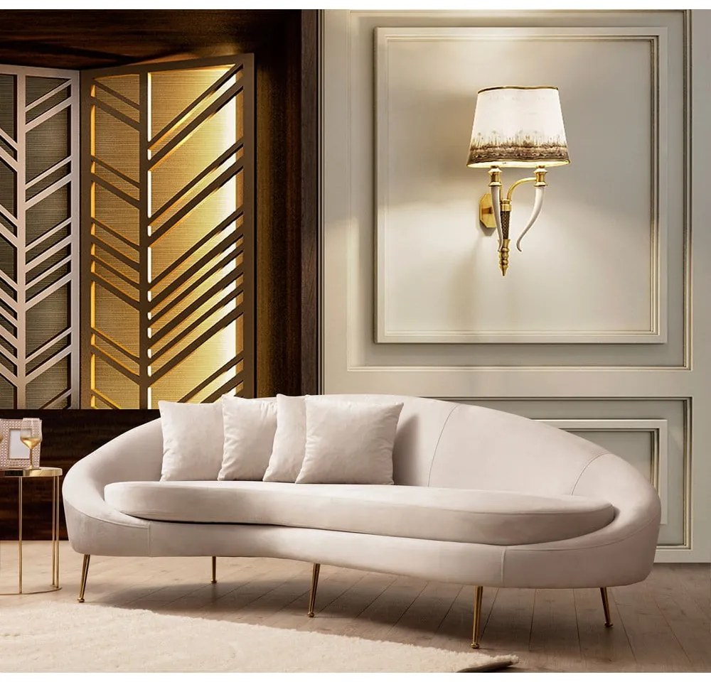 Krémová pohovka 255 cm Eses – Artie