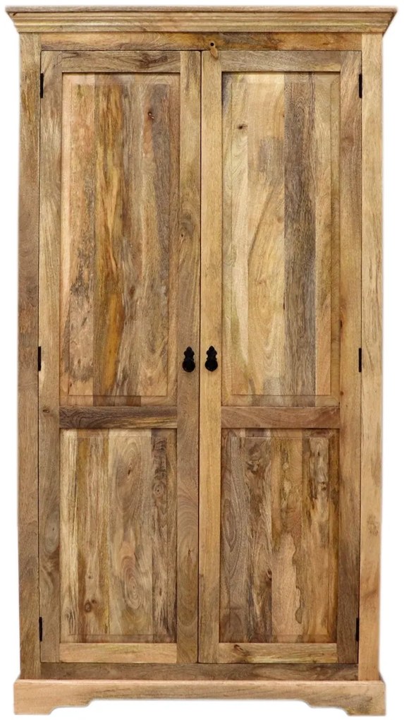 furniture-nabytek.cz - Masívna šatníková skriňa 110x200x60 z dreva mango