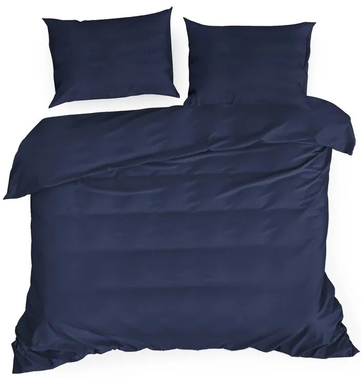 Dekorstudio Posteľné obliečky NOVA3 tmavomodré Rozmer posteľných obliečok: Šírka x Dĺžka: 140x200cm + 1ks 70x80 cm