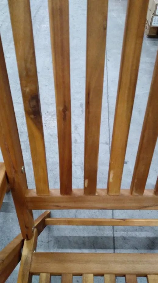 ATLAN - drevené polohovacie záhradné kreslo - 2. KVALITA