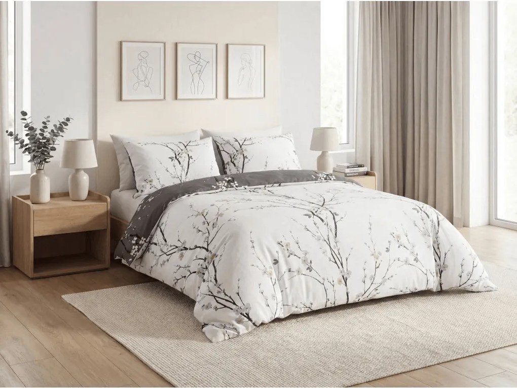 Mikroflanelové obliečky PAVUNI biele Rozmer obliečky: 70 x 90 cm | 140 x 200 cm