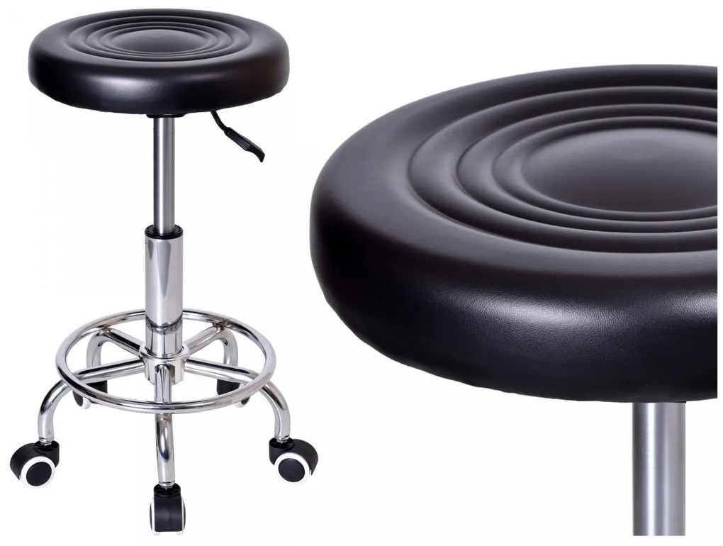 Kosmetická stolička Monza černá