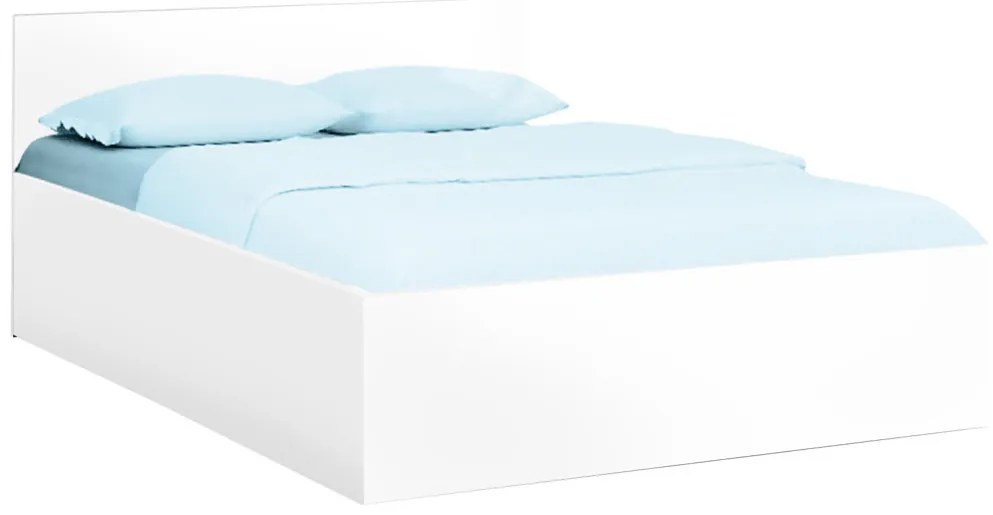 Posteľ SOFIA 120 x 200 cm, biela Rošt: S latkovým roštom, Matrac: Matrac DELUXE 10 cm