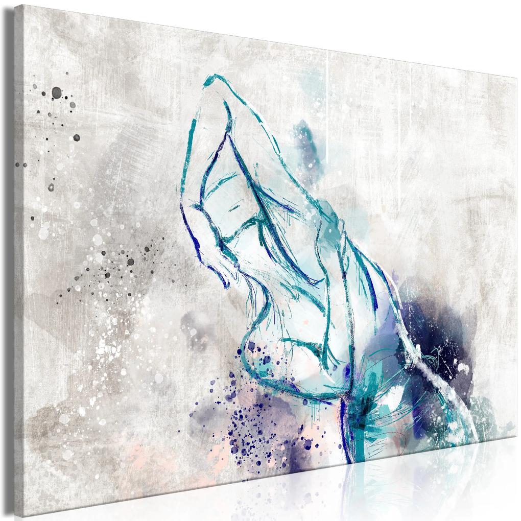 Artgeist Obraz - Blue Woman (1 Part) Wide Veľkosť: 120x80, Verzia: Premium Print