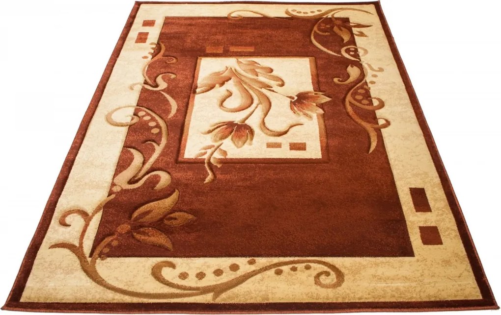 TA Koberec 8301A HNEDÁ ANTOGYA Rozmer: 70X140 cm