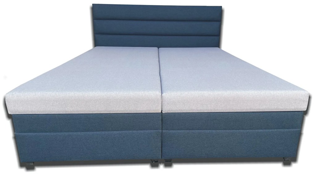 Manželská posteľ 160 cm Rebeka (s pružinovými matracmi) (tyrkysová). Vlastná spoľahlivá doprava až k Vám domov. 1030915