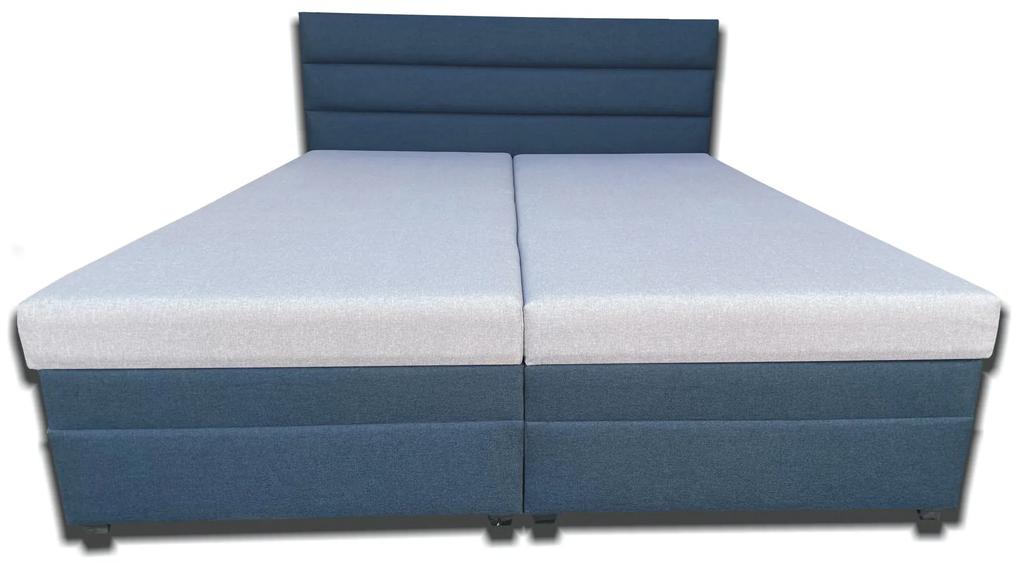 Manželská posteľ 180 cm Rebeka (s penovými matracmi) (tyrkysová). Vlastná spoľahlivá doprava až k Vám domov. 1030963