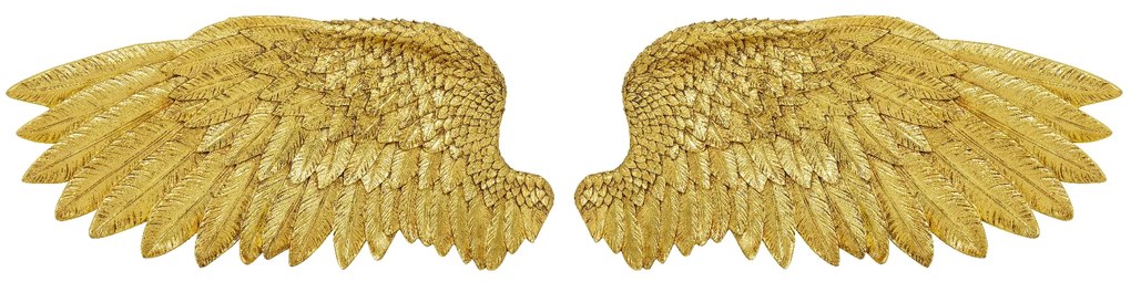 Angel nástenná dekorácia zlatá