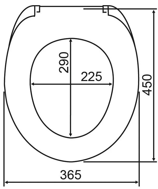 Záchodová doska s automatickým zatváraním 36,5 x 45 cm Boat – Wenko