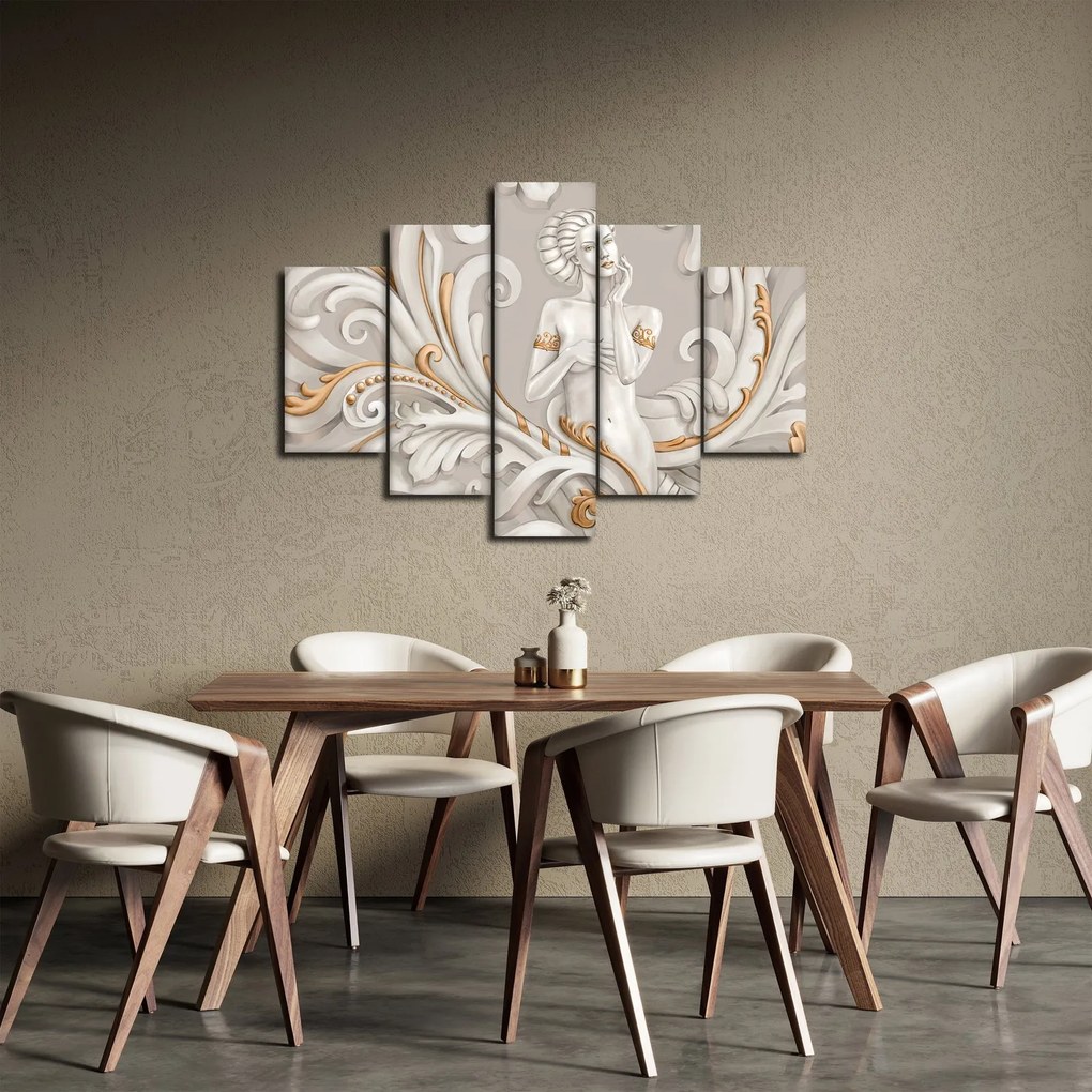 Obraz bohyne v ornamentálnom pozadí (150x105 cm)