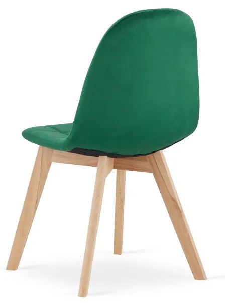 Set jedálenských stoličiek BORA tmavo zelené (4ks)