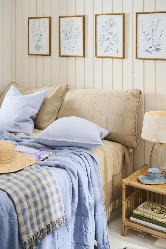 Ib Laursen Prešívaná obliečka na vankúš Fog 50 × 90 cm