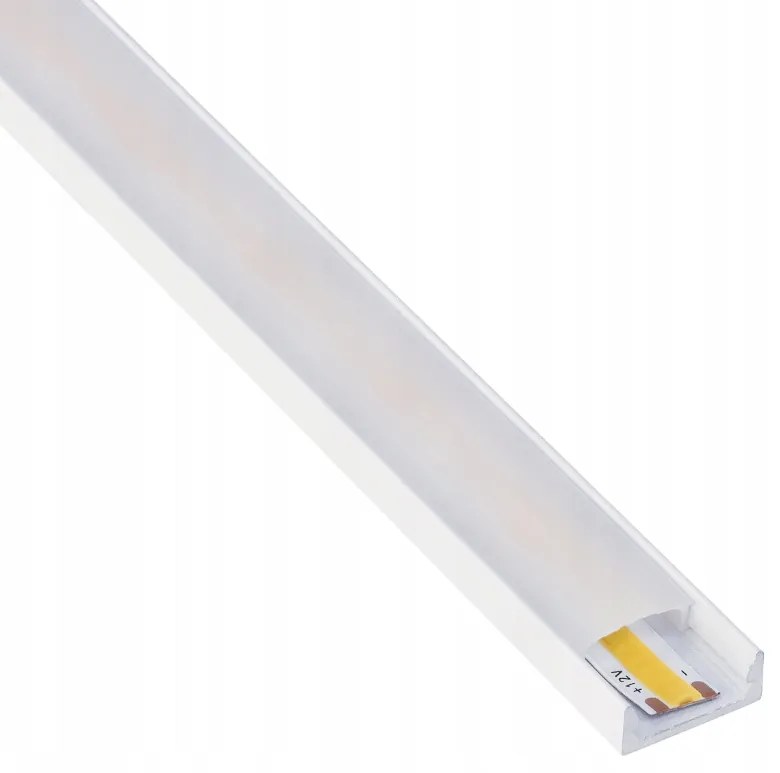 BERGE LED hliníkový profil 1m biely prisadený - sada