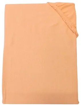 Posteľná plachta jersey lososová TiaHome - 200x220cm