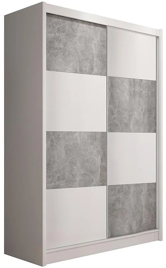 Skriňa DUO 150 biela/betón