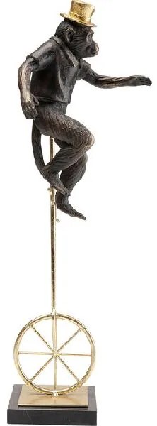 Circus Monkey dekorácia čierna/zlatá