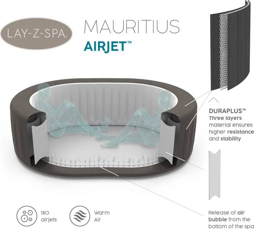 Vírivka Bestway 60067 Lay-Z-Spa Mauritius Jacuzzi