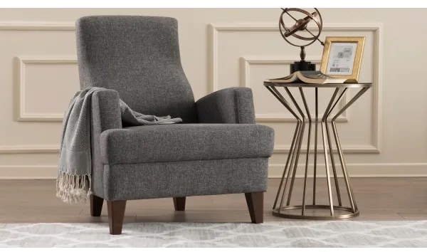 Kreslo PULA tmavošedé