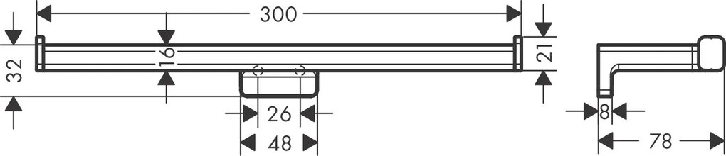 Hansgrohe AddStoris, držiak na toaletný papier dvojitý, čierna matná, HAN-41748670