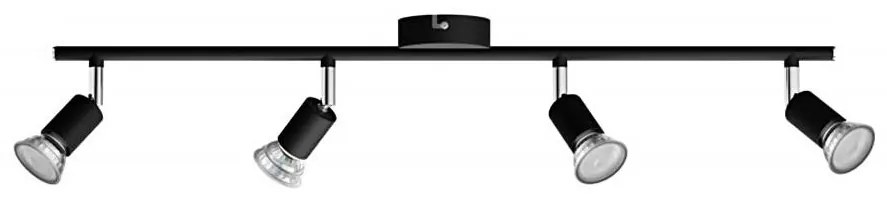 Philips - Bodové svietidlo LIMBALI 4xGU10/50W/230V čierna