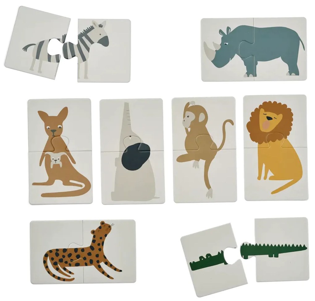 Puzzle pre najmenších LIEWOOD Brett Zvieratá