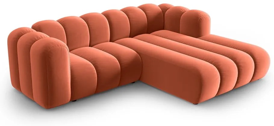 Ružová rohová pohovka (pravý roh) Lupine – Micadoni Home