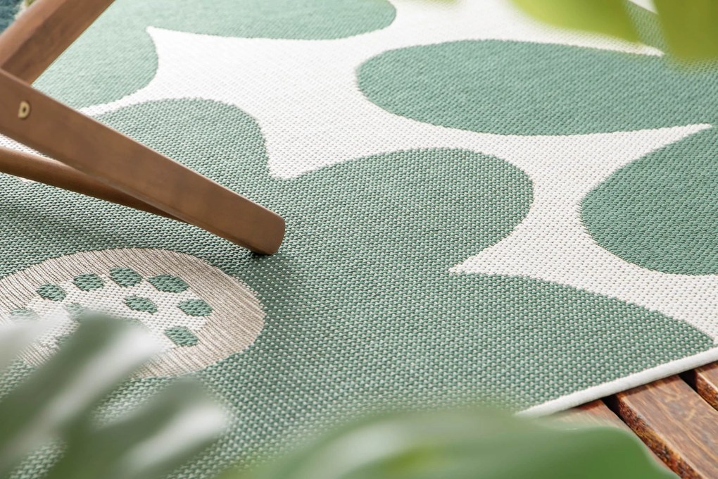 Kusový koberec Palma Natural 16823-460 - na von aj na doma, 120x170, zelená, chodba / predsieň, Balta