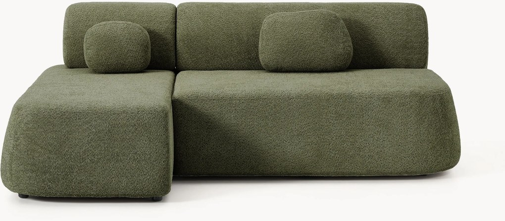 Rohová pohovka na spanie's úložným priestorom z plyšového buklé Pao