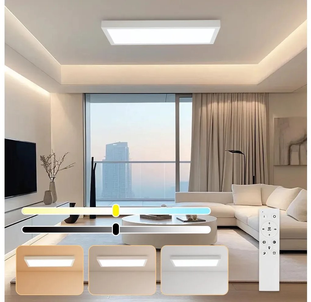 Brilagi - LED Dimmovateľné svietidlo FRAME SMART LED/30W/230V biela IP44 + DO BG1031