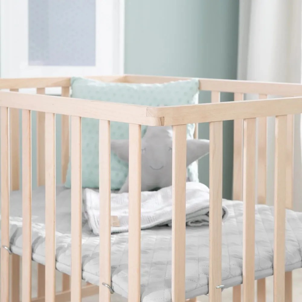 Sivá detská ohrádka z bukového dreva 75x100 cm Roba style – Roba