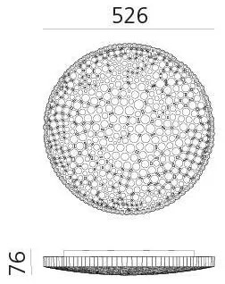 Artemide 0210010APP - LED Stm. stropné svietidlo CALIPSO LED/50W/230V 3000K