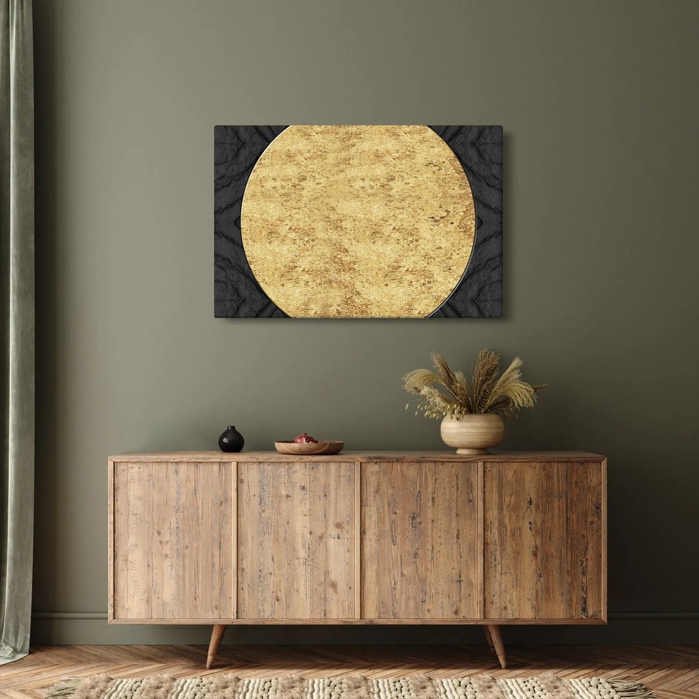 Obraz - Zlatá štruktúra N⁰2 (90x60 cm)